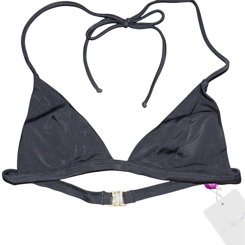 L'Agent By Agent Provocateur Black Tayler Bikini Top Size Small